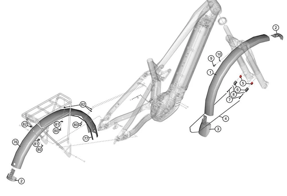 mudguard set Haibike Gen5 CX AL 1