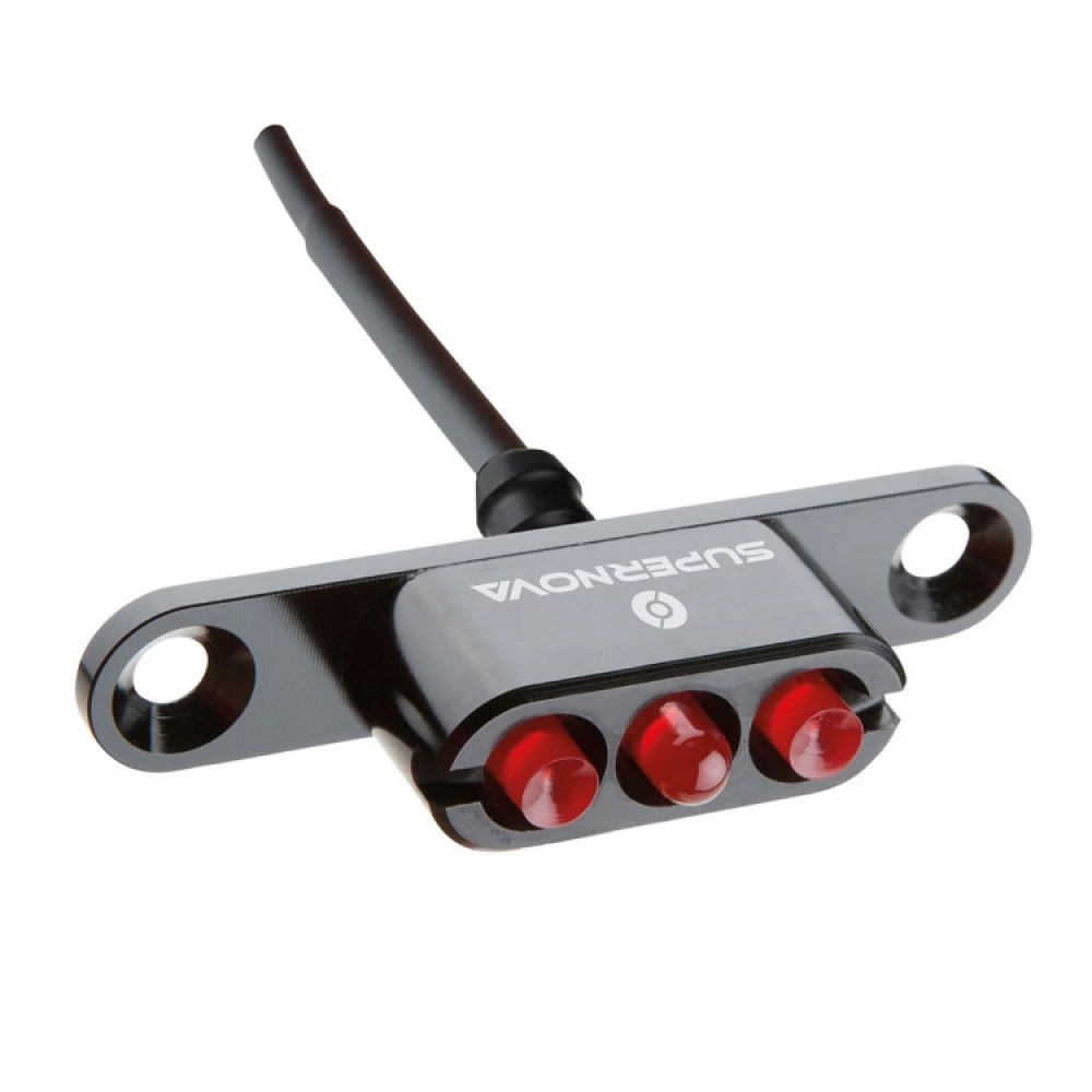 E3 Tail Light 2, rear light for rack mount, 6V, StVZO, black 1