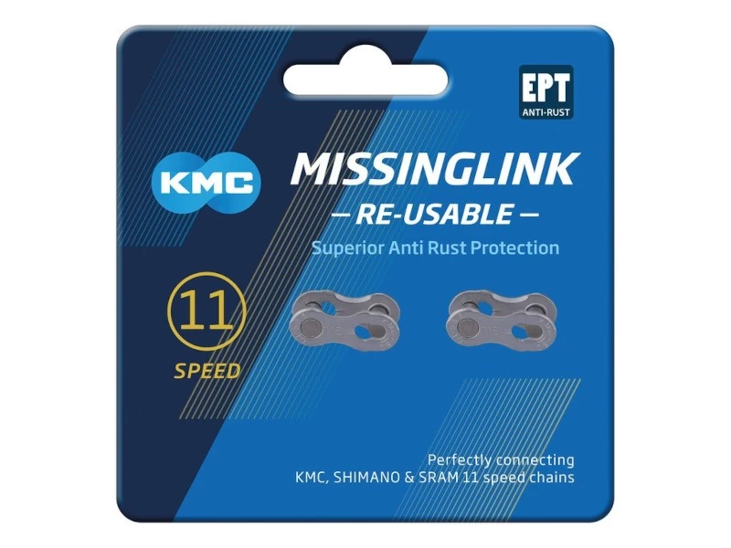MissingLink KMC 11R EPT silver 2 pieces f. chain 5.65mm,11 1
