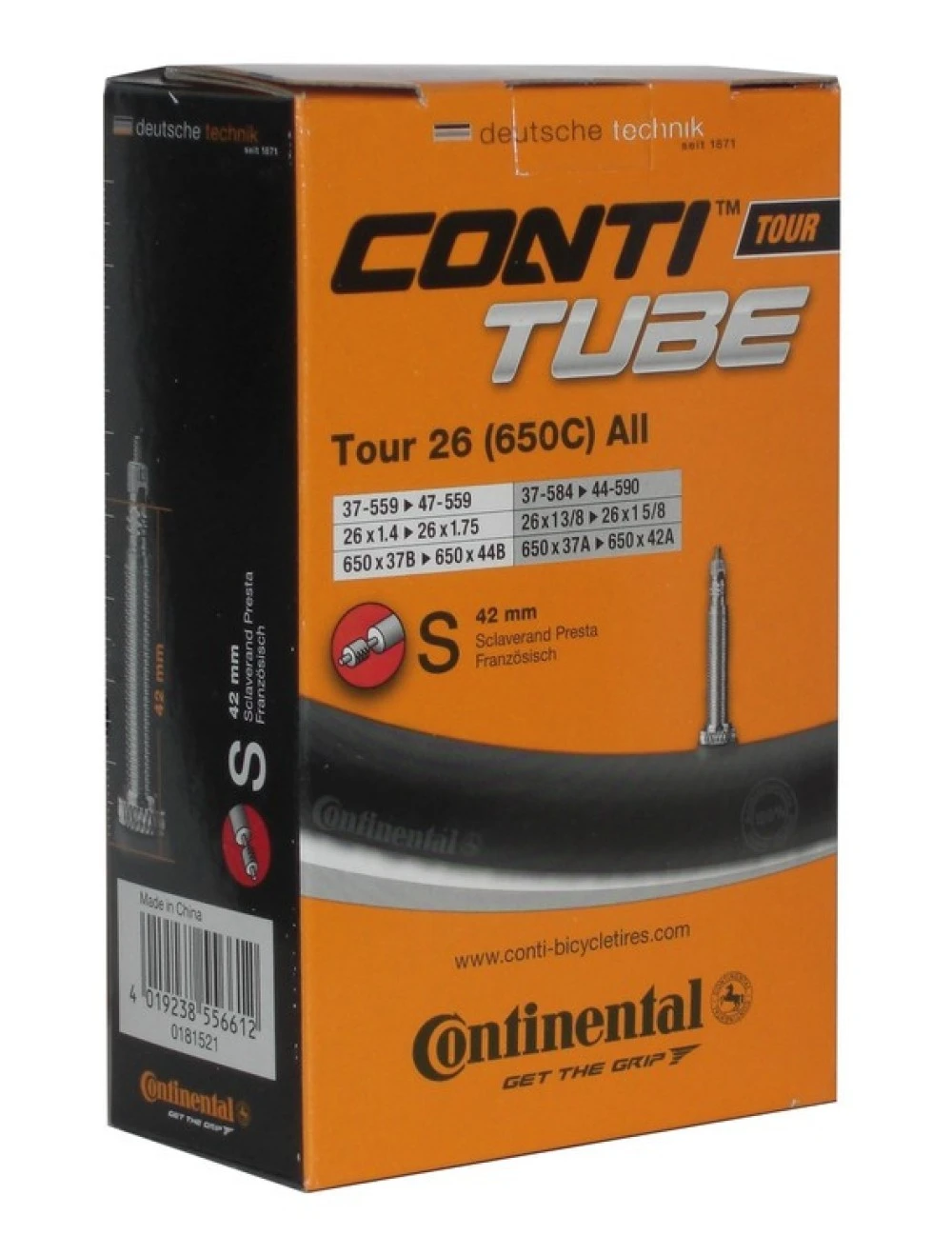 tube Conti Tour 26 26x1 3/8-1.75'' 37/47-559/590 SV 42mm 1